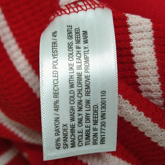 NEW! Men's Striped Matching Family Thermal Pajama PJ Pants, Red & White XXL TALL - Picture 13 of 13